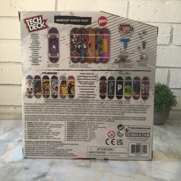 Tech Deck Sk8shop Bonus Pack 6 Skateboards NEW Fingerboards - Picture 2 of 8